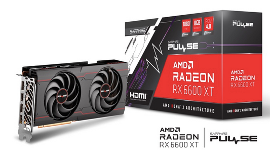 Sapphire PULSE AMD RADEON RX 6600 8G  is currently on sale