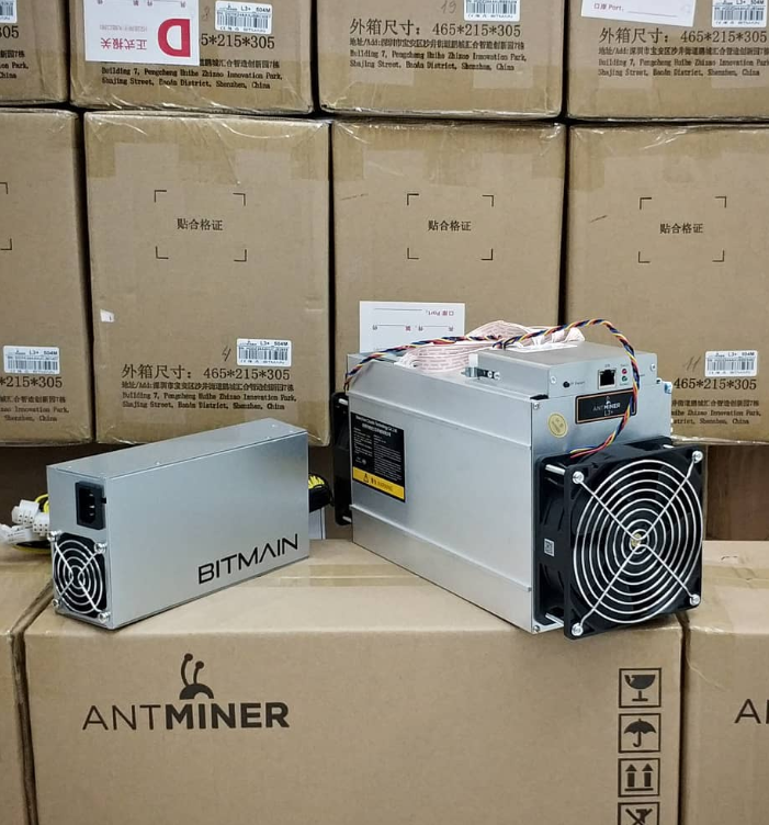 USED ANTMINER L3+ 504MH/S WITH PC POWER SUPPLY