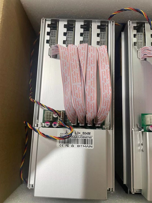 USED ANTMINER L3+ 504MH/S WITH PC POWER SUPPLY