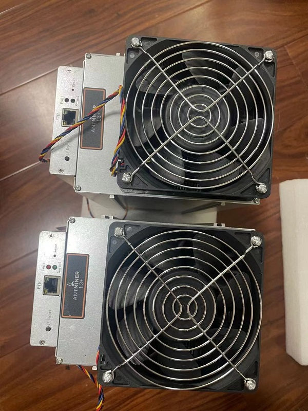 USED ANTMINER L3+ 504MH/S WITH PC POWER SUPPLY